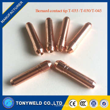 Bernard contact tips T-035/T-045/T-030